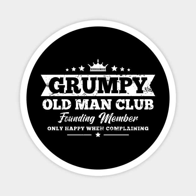 Funny Old Man Grumpy Old Man Club Funny Saying Magnet by Andriaisme